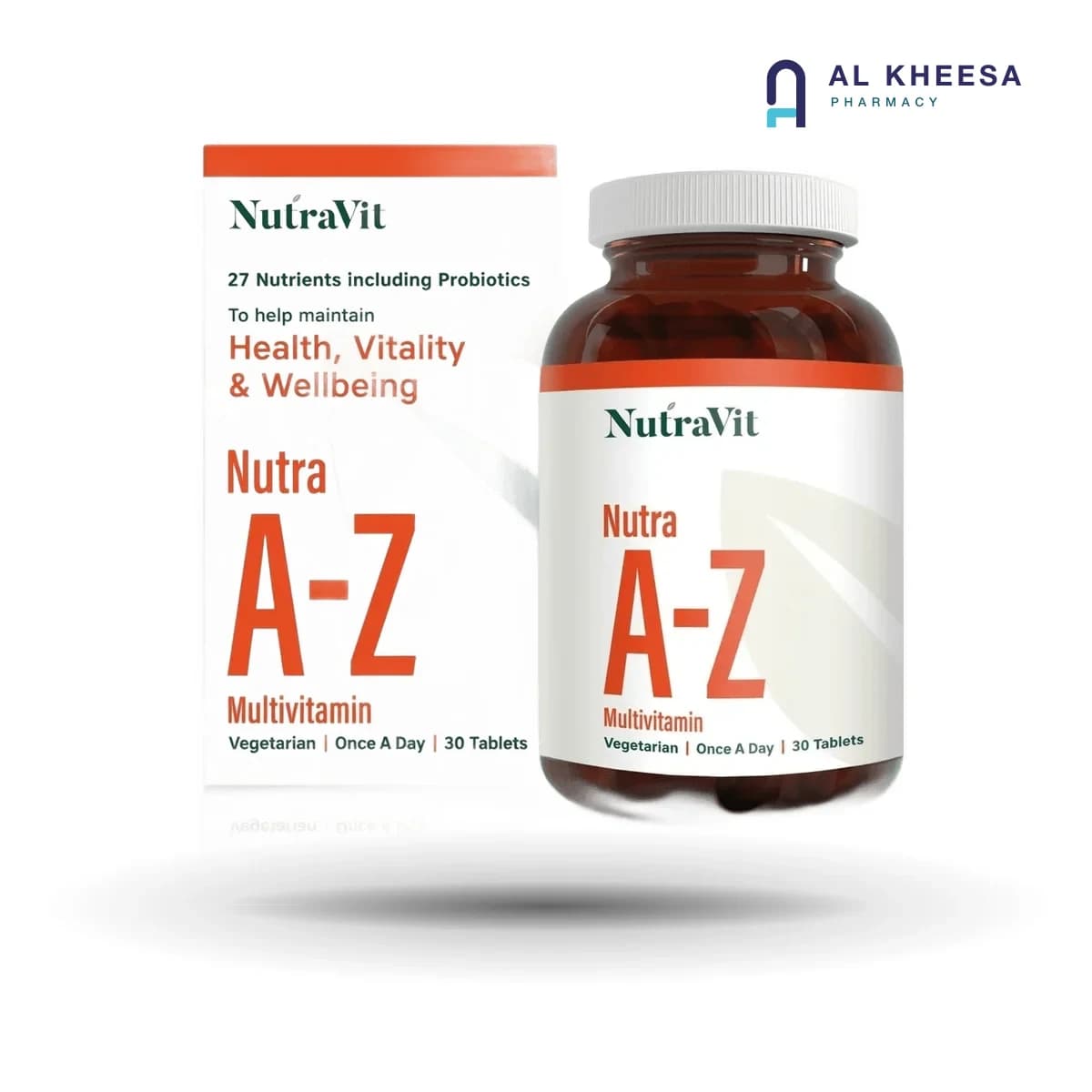 Nutra A-Z Multivitamin Tablets – Complete Daily Vitamin & Mineral Supplement, 30 Tablets