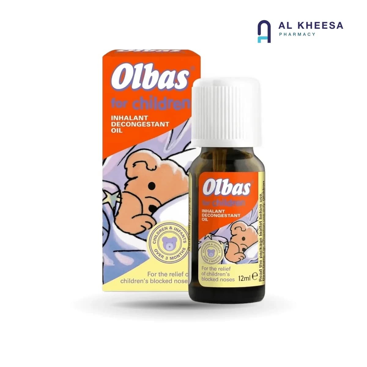 Olbas for Children Inhalant Decongestant Oil 12ml – Gentle Relief for Blocked Noses