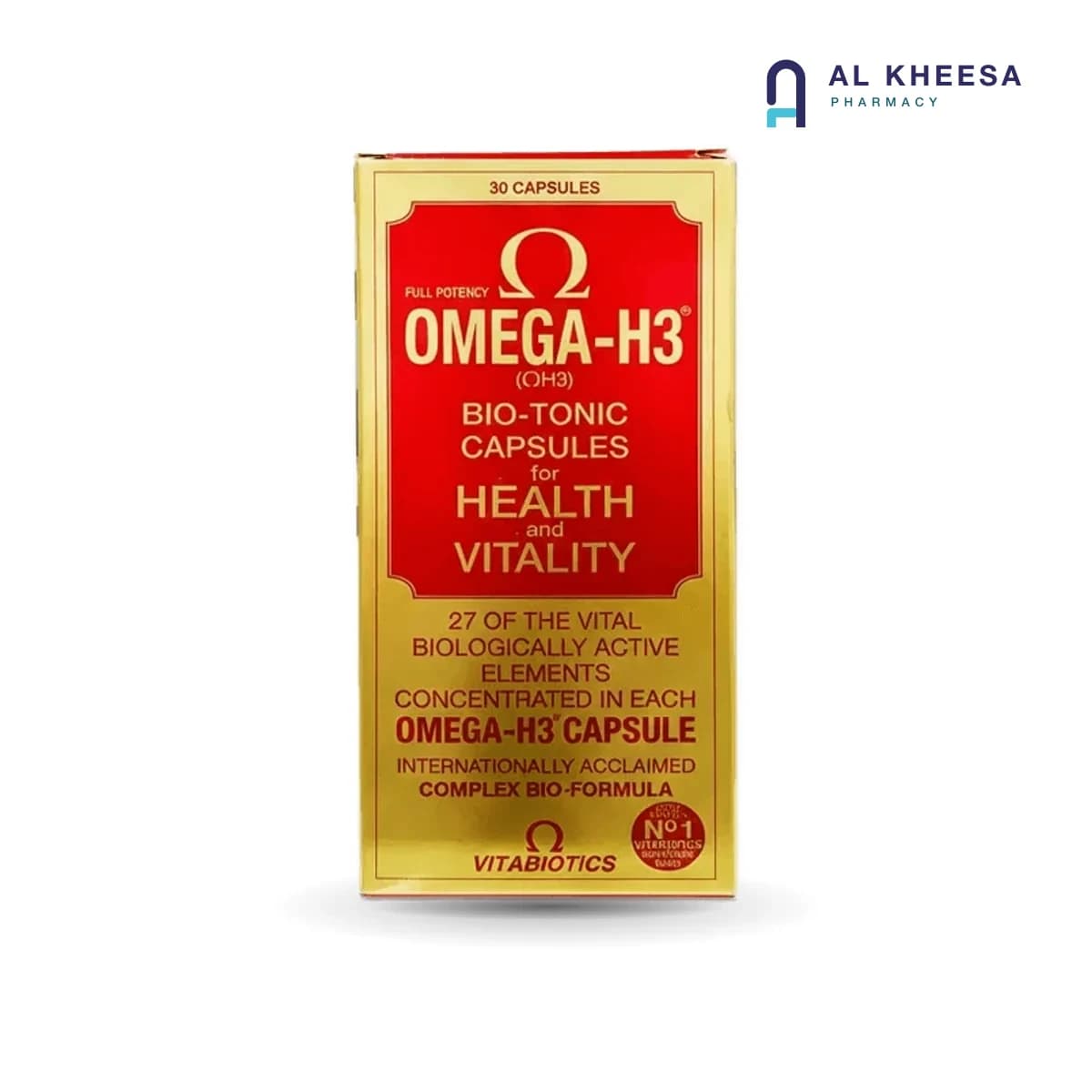 Omega H3 Bio Tonic Capsules – Omega-3 and Nutritional Support for Heart & Brain Health (30 Capsules)