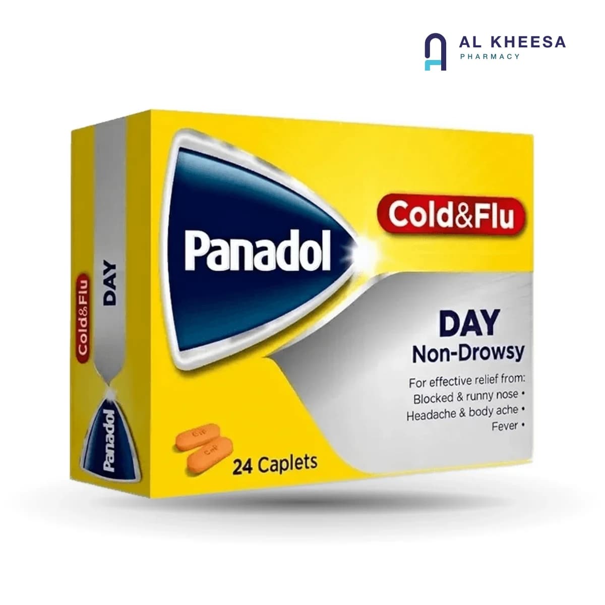 Panadol Cold & Flu Day Tablets 24s – Non-Drowsy Relief for Daytime Cold & Flu Symptoms