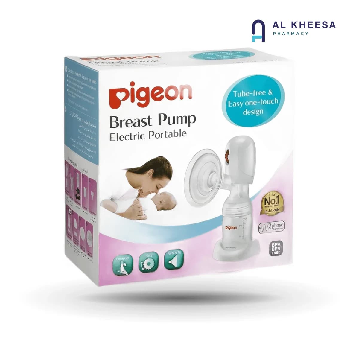 Pigeon Portable Electric Breast Pump – Two-Phase Expression with Adjustable Suction