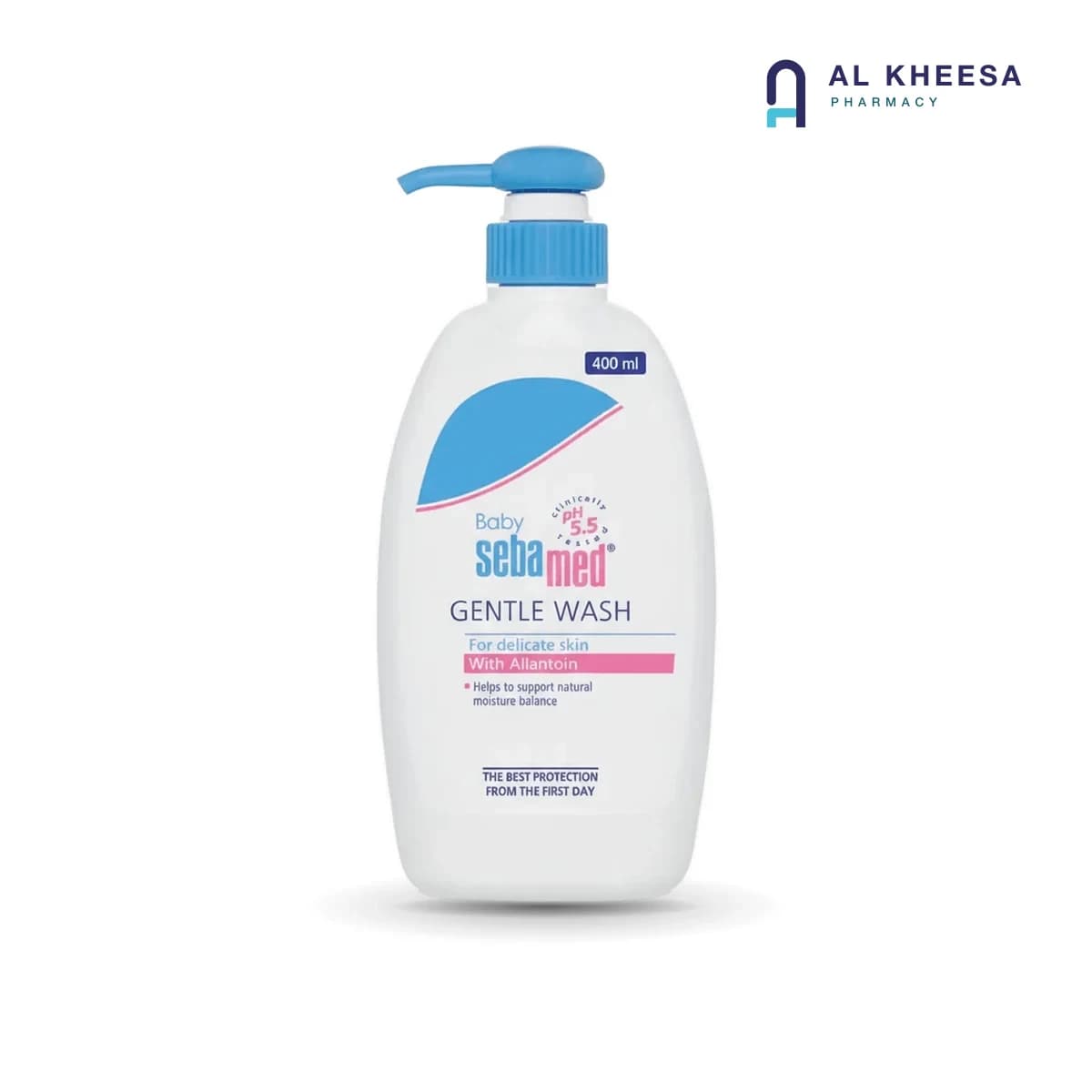 Sebamed Baby Gentle Wash with Pump 400ml – Mild pH 5.5 Cleanser for Sensitive Baby Skin