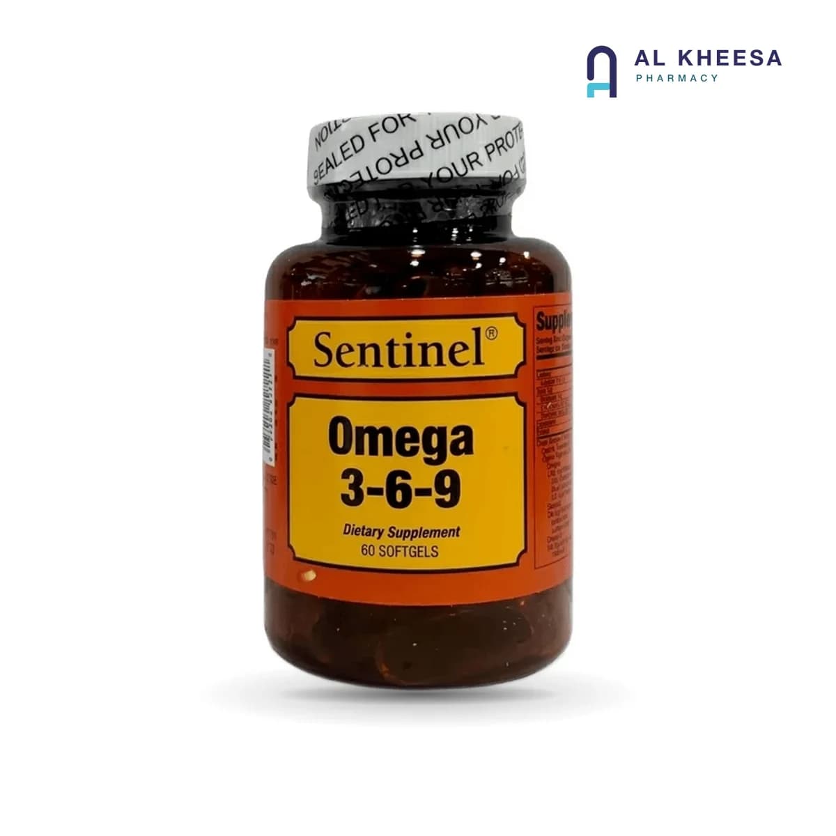Sentinel Omega 3-6-9 Softgel Capsules – 60 Count | Balanced Essential Fatty Acids Supplement