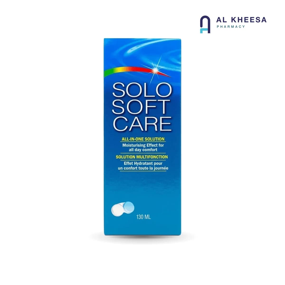 Solo Soft Care Multi-Purpose Contact Lens Solution – 130 mL Gentle Cleaning & Comfort