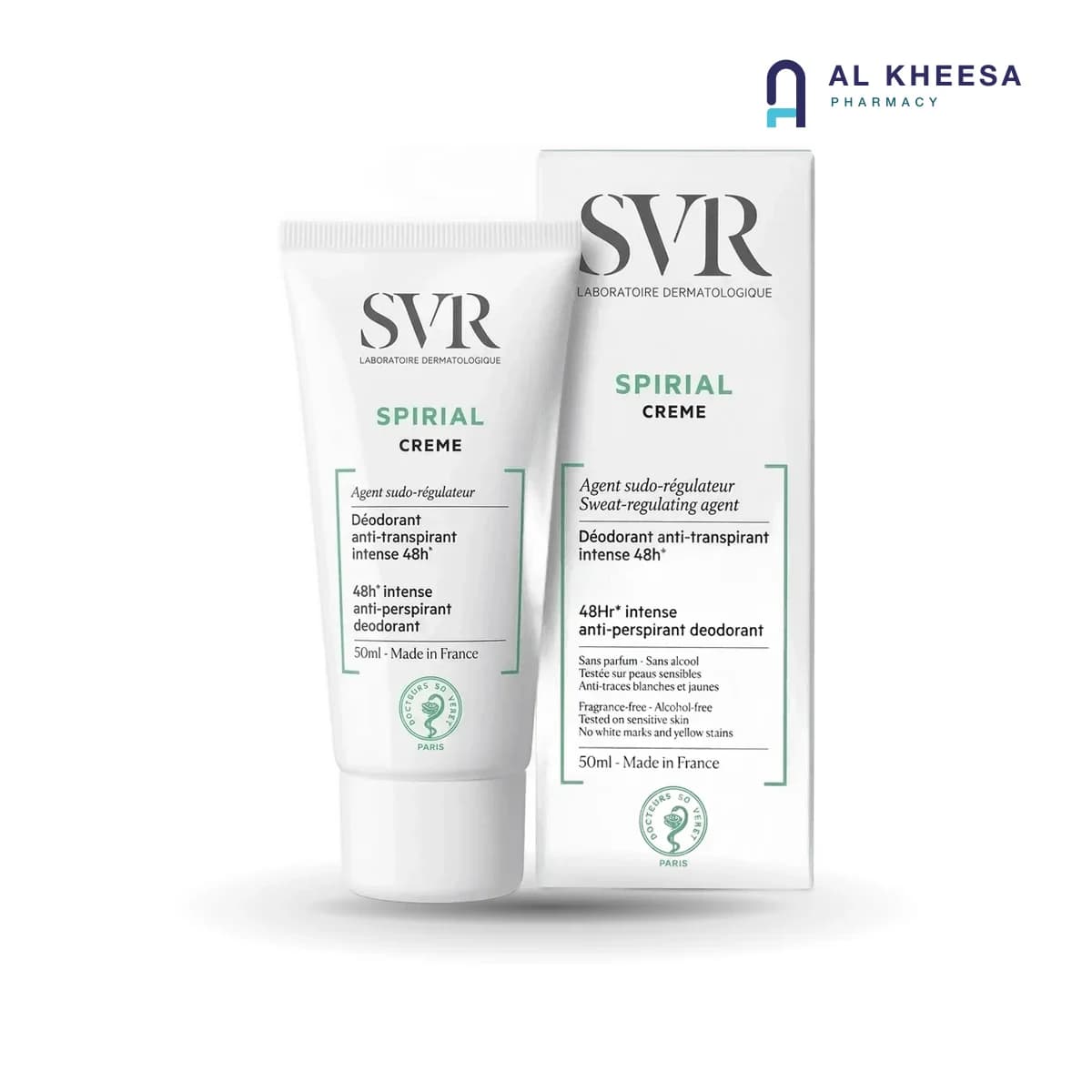 SVR Spirial Deo Cream 50ml – Long-Lasting Anti-Perspirant Cream for Sensitive Skin