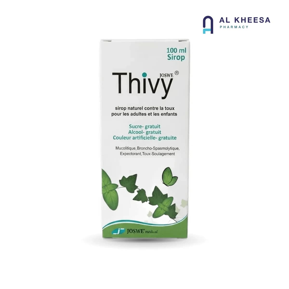 Thivy Ivy Leaf Cough Syrup – Herbal Expectorant for Chesty Cough & Respiratory Support