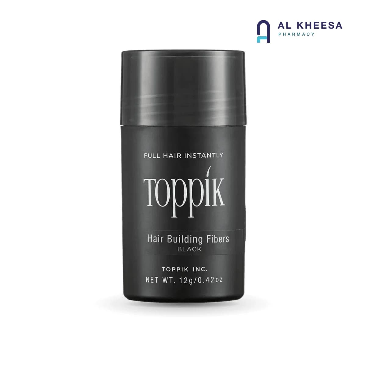 Toppik Hair Building Fibers Black 12g – Keratin Hair Thickening Fibers for Thinning Hair