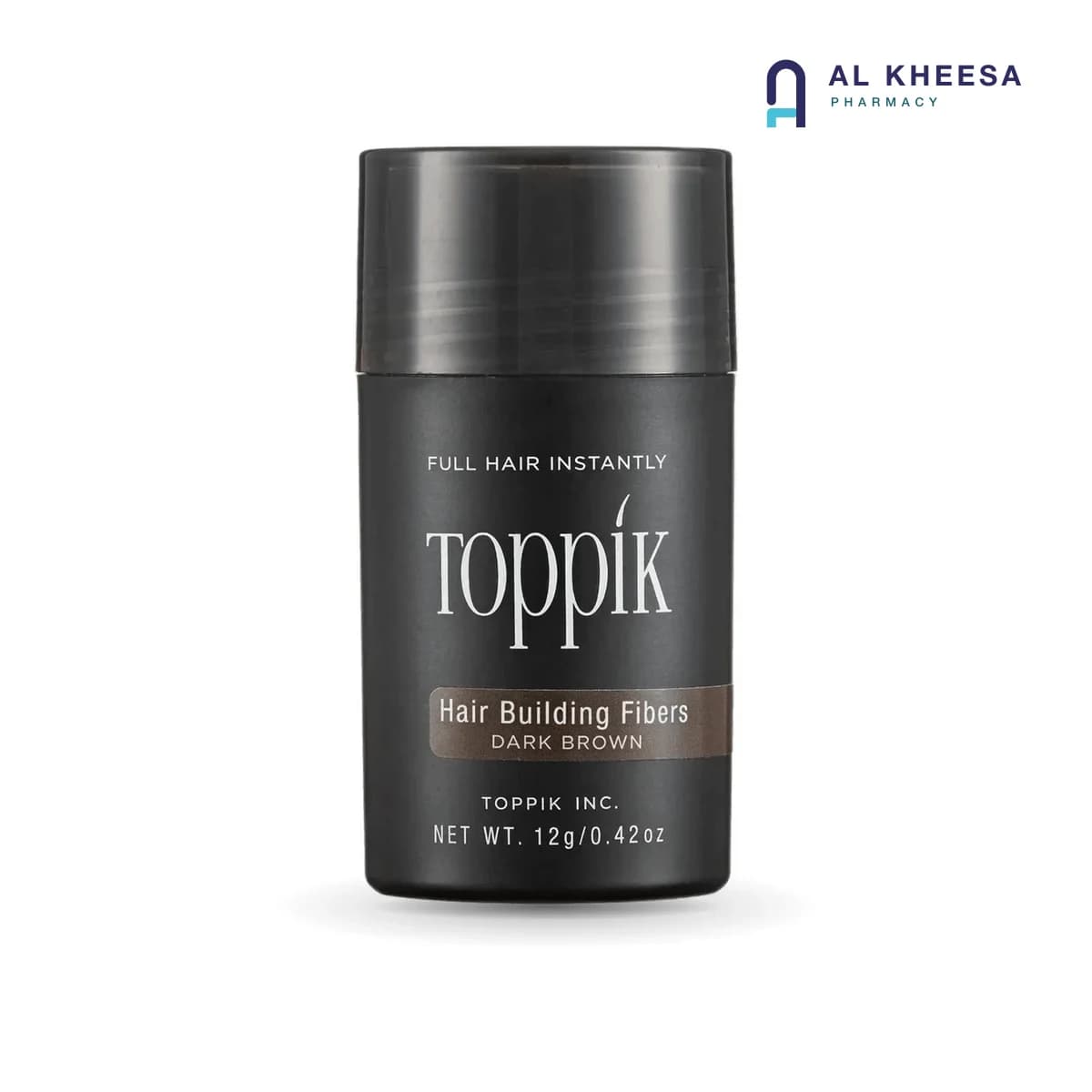Toppik Hair Building Fibers Dark Brown 12g – Keratin Hair Thickening Fibers for Thinning Hair