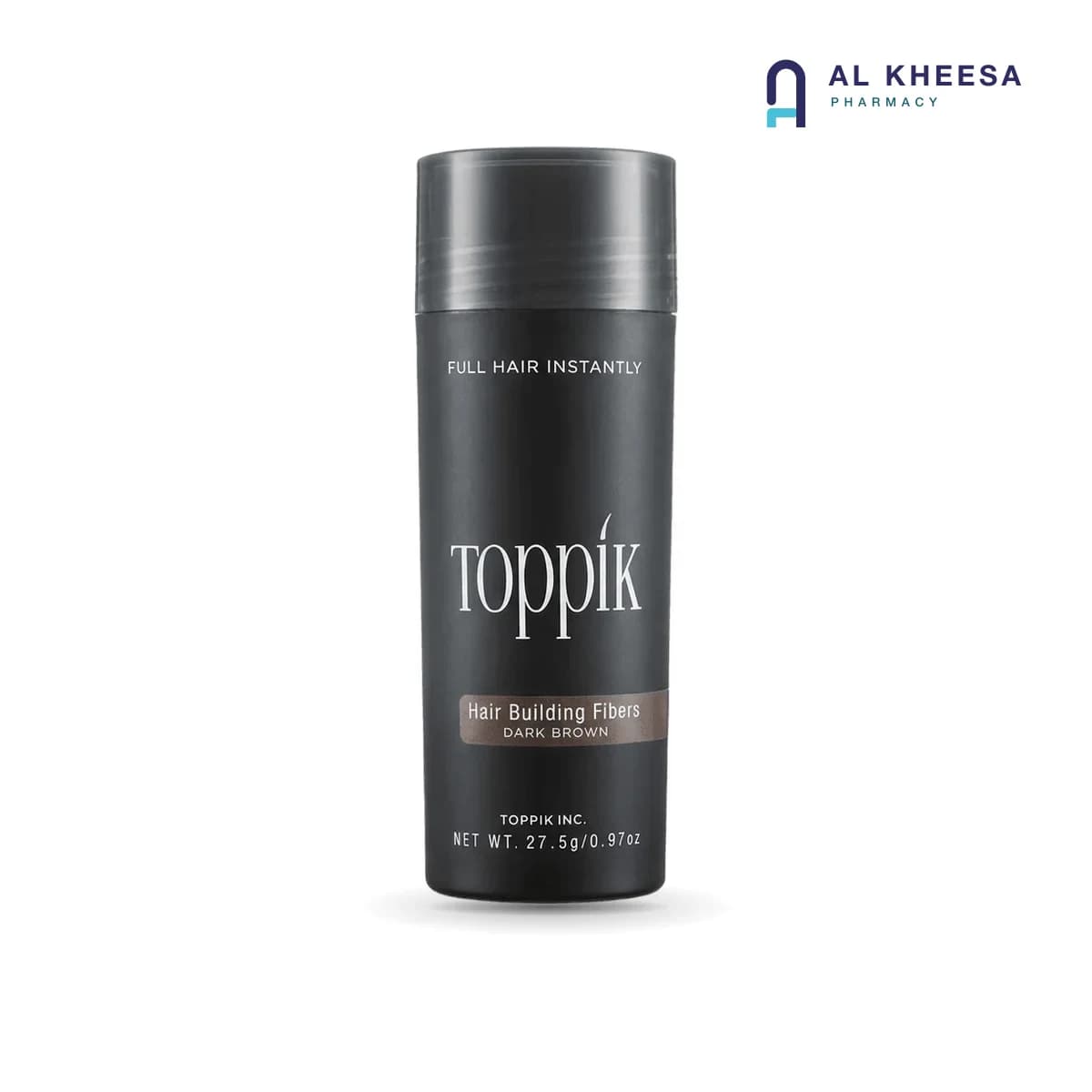 Toppik Hair Building Fibers Dark Brown 27.5g – Keratin Hair Thickening Fibers for Thinning Hair