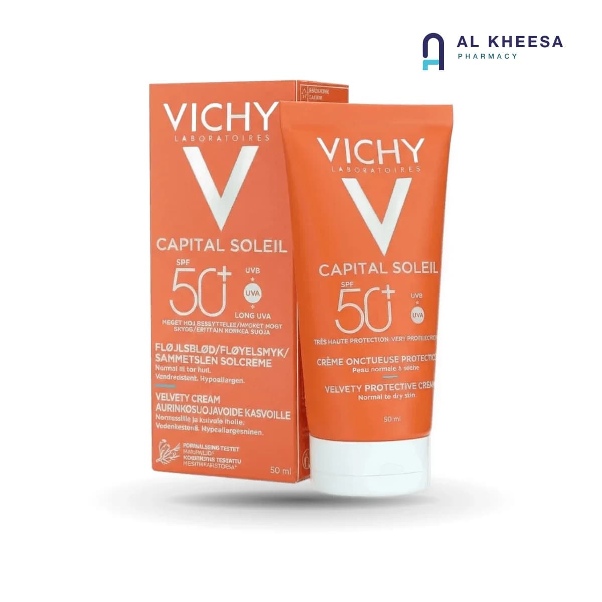 Vichy Ideal Soleil Face SPF50 Dry Touch Sunscreen – 50ml High Protection Mattifying Care