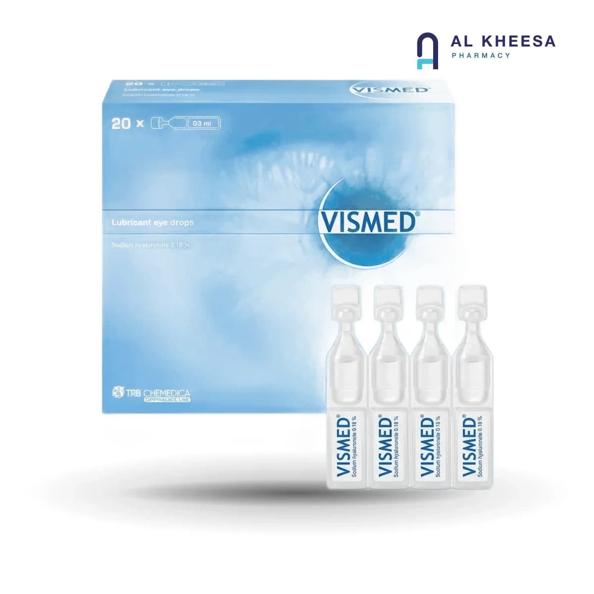 Vismed 20 MDU / 0.3ml Eye Drops – Preservative-Free Hyaluronic Acid Lubricating Drops