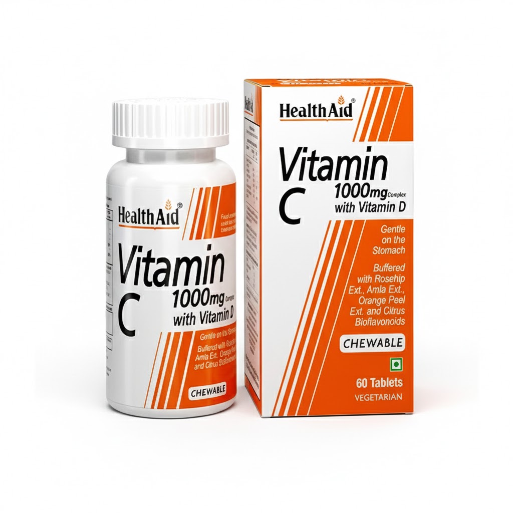 Health Aid Vitamin C 1000 mg Chewable Tablets – 60 Tablets