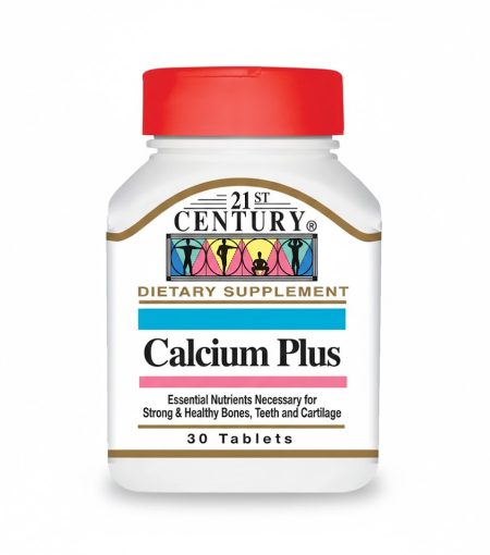 21st Century Calcium Plus Tablets – Bone and Teeth Support, 30 Tablets