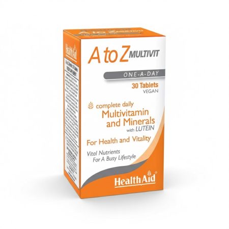 Health Aid A to Z Multivitamin Tablets – Complete Daily Nutrition – 30 Tablets