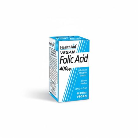 Health Aid  Folic Acid 400 mcg Tablets – Essential Vitamin Supplement (90 Tablets)