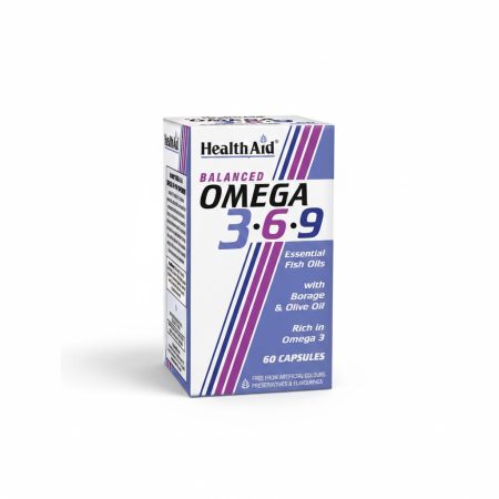 Health Aid Omega 3-6-9 Capsules – Heart & General Wellness Support – 60 Capsules