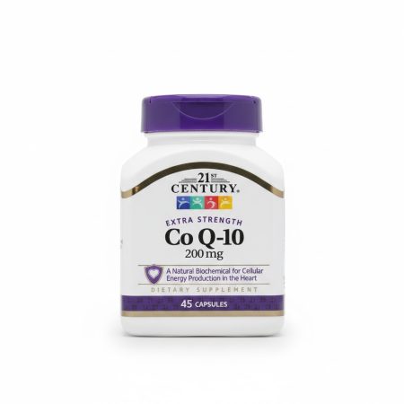 21st Century CoQ10 200 mg Capsules – Cellular Energy & Heart Support, 45 Capsules