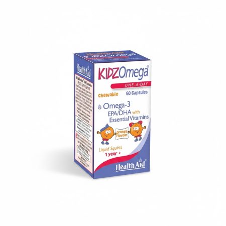 Health Aid  Kidz Omega Chewable Capsules – Omega-3 Nutritional Supplement for Children (60 Capsules)