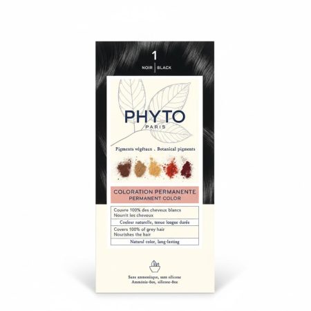 PhytoColor Hair Dye No. 01 Black – Gentle, Natural Black Hair Color