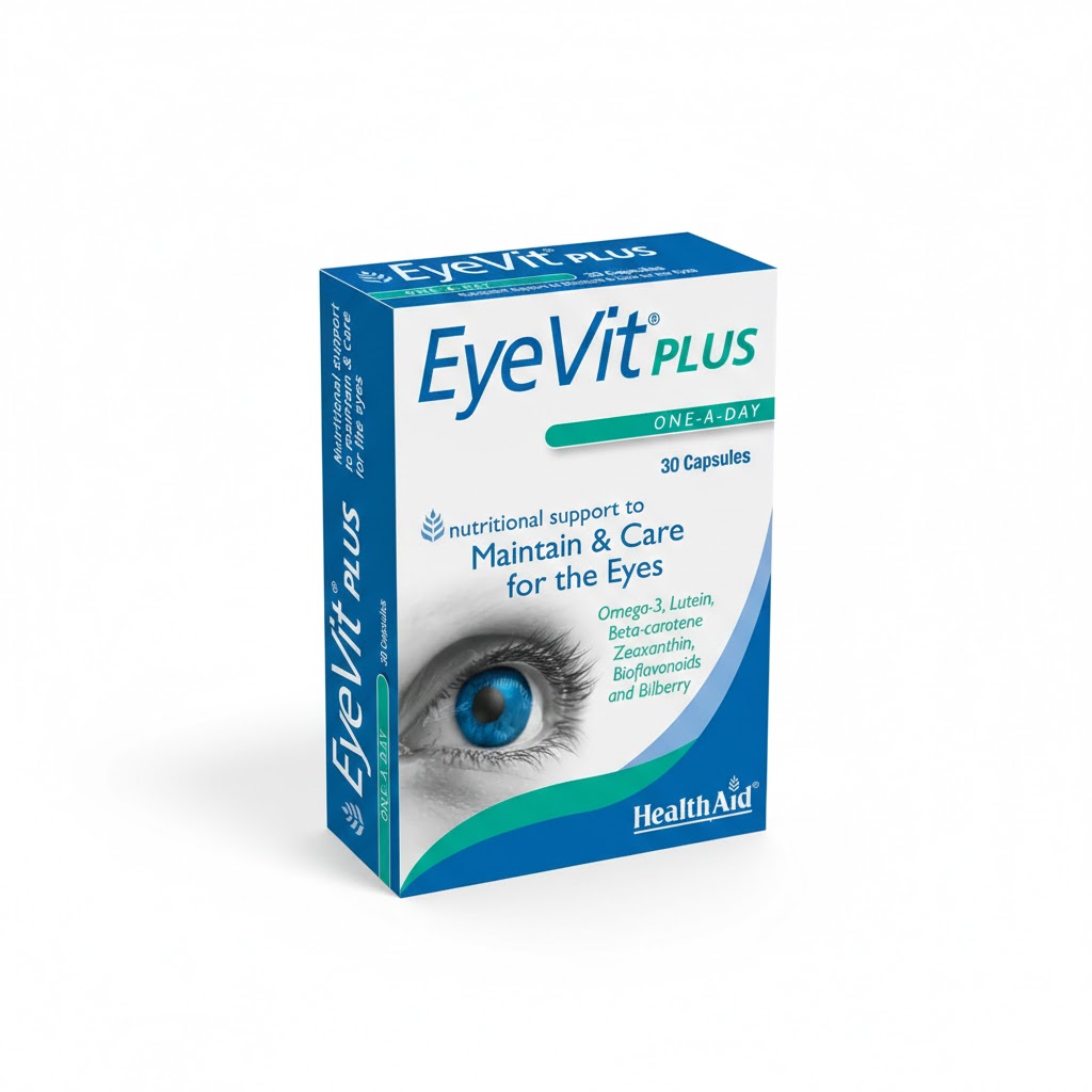 Health Aid Eye Vit Plus Capsules 30’s – Vision & Eye Health Support Supplement