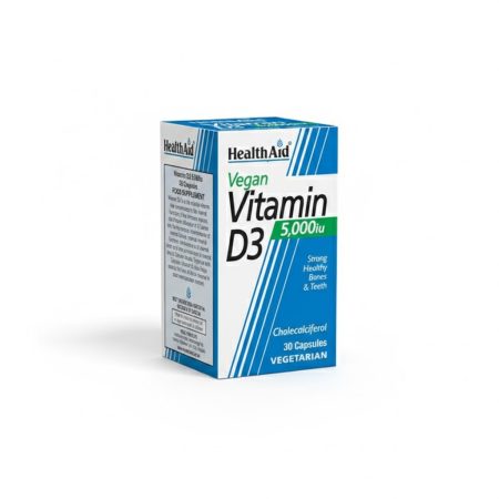 Health Aid  Vitamin D3 5000 IU Tablets – High-Potency Bone & Immune Support