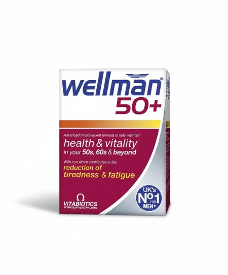 Wellman 50 Plus Tablets 30’s – Multivitamin & Mineral Supplement for Men Over 50