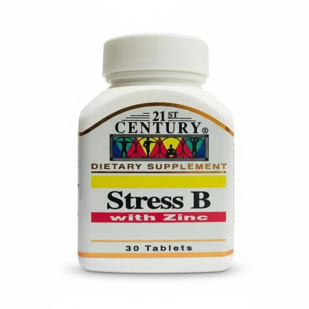 21 Century Stress B Complex with Zinc – 30 Tablets