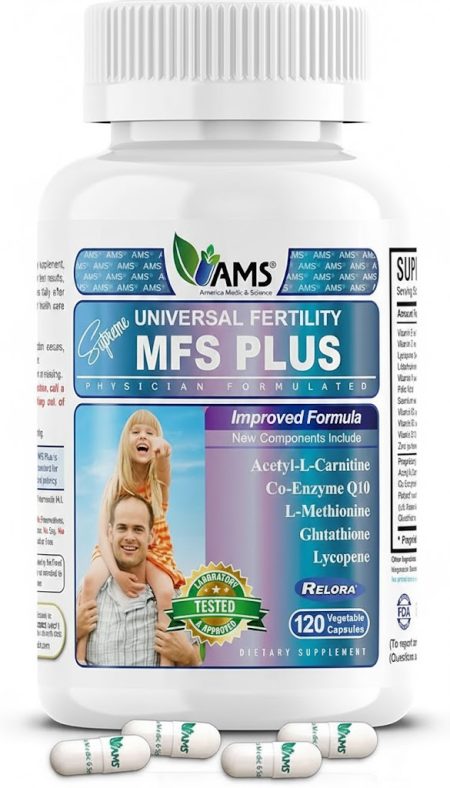 America Medica Science  MFS Plus Male Fertility Support Tablets – 120 Tablets