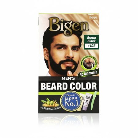 Bigen Beard Color B102 Brown Black – Natural-Looking Gray Coverage for Men