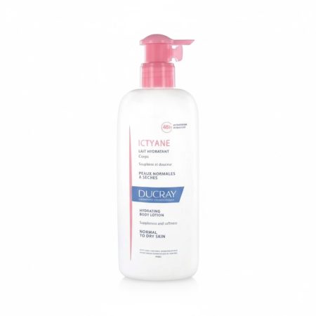 DUCRAY Ictyane Moisturizing Body Lotion for Normal to Dry Skin – 400ml