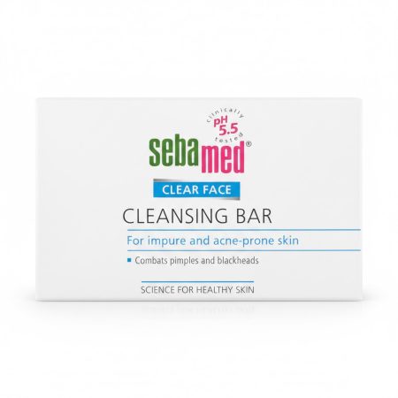Seba Clear Face Bar 100g – Gentle pH-Balanced Soap-Free Cleansing Bar for Acne-Prone Skin