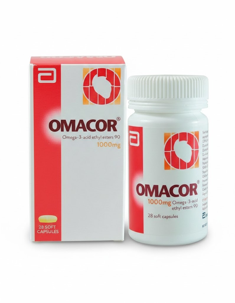 Omacor 1000mg Omega-3 Soft Capsules – 28 Softgels