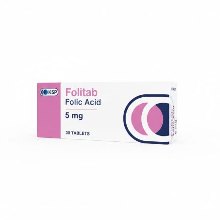 Folitab 5mg Folic Acid Tablets – 30 Tablets Pack