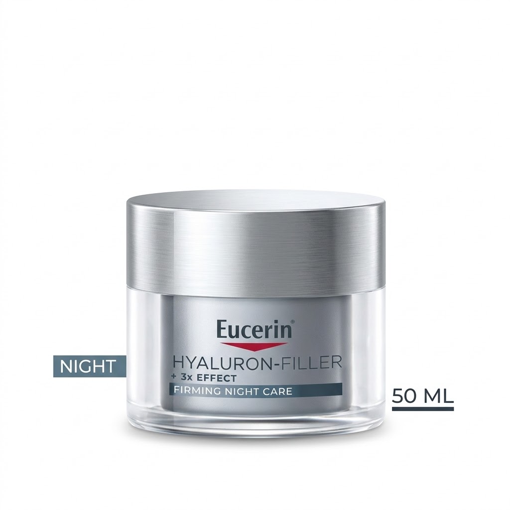 Eucerin Hyaluron-Filler Night Cream 50ml – Anti-Aging Night Moisturizer for Smoother, Plumper Skin