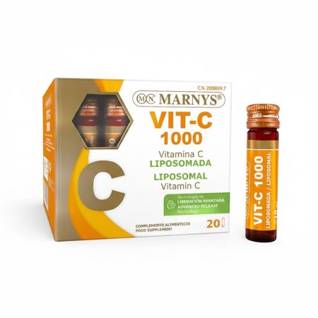 Marnys Vitamin C 1000 mg Vials – 20 Oral Liquid Ampoules for Immune Support