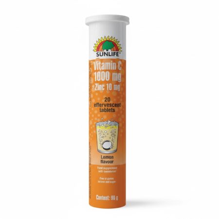 Sunlife Vitamin C + Zinc 10mg Effervescent Tablets – 20 Tablets