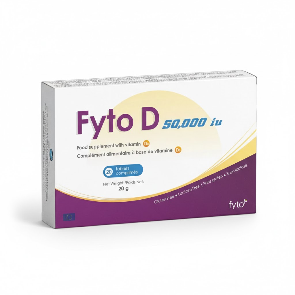 Fyto D 50,000 IU Vitamin D3 Tablets – 20 Tablets Pack