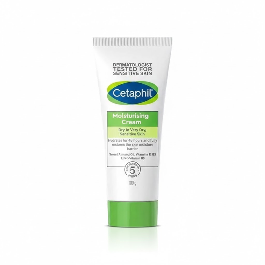 Cetaphil Moisturizing Cream 100g – Gentle Hydration for Dry and Sensitive Skin