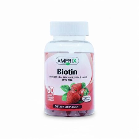 Amerix Biotin Gummies 60’s – Hair, Skin & Nail Support Supplement