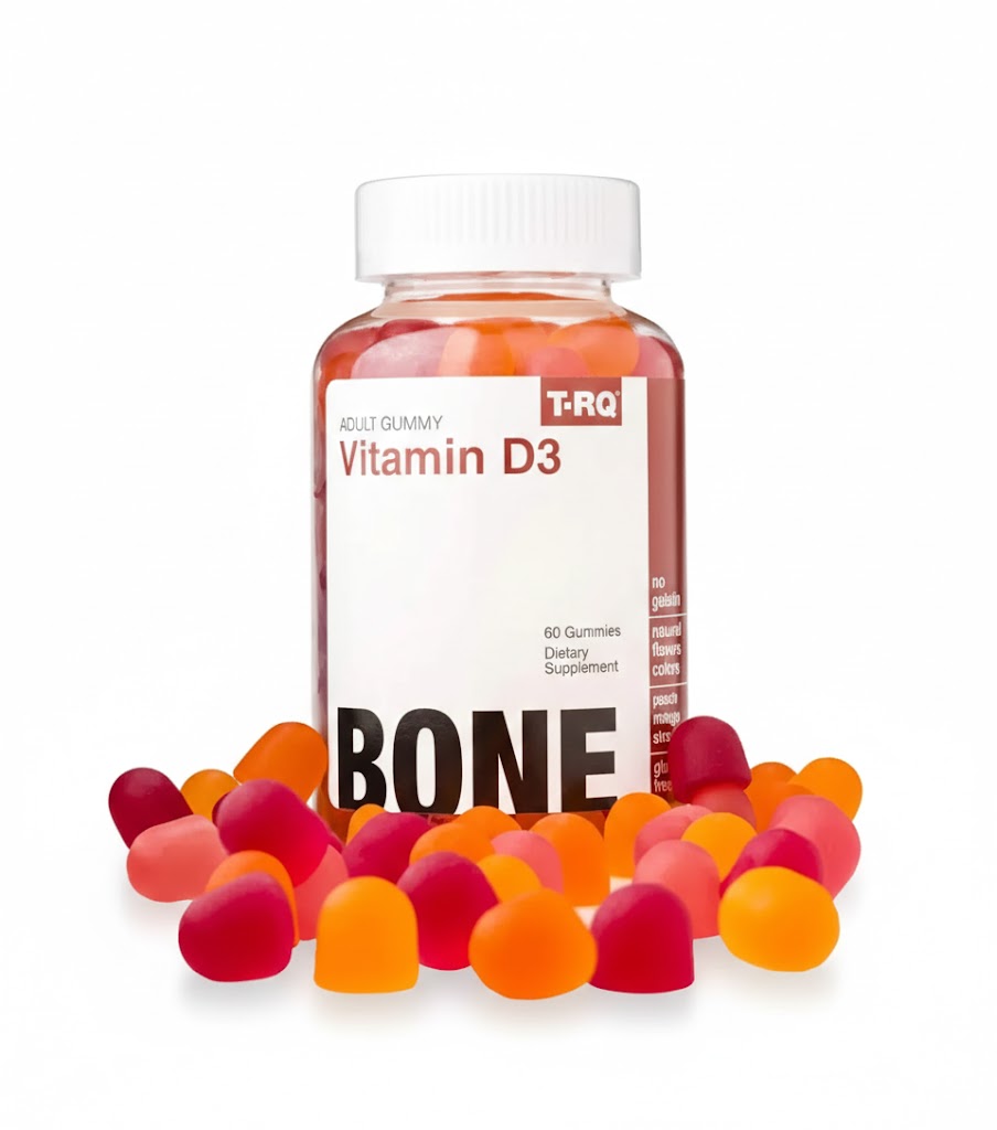 TRQ Vitamin D3 Gummies 60’s – Bone & Immune Support Supplement
