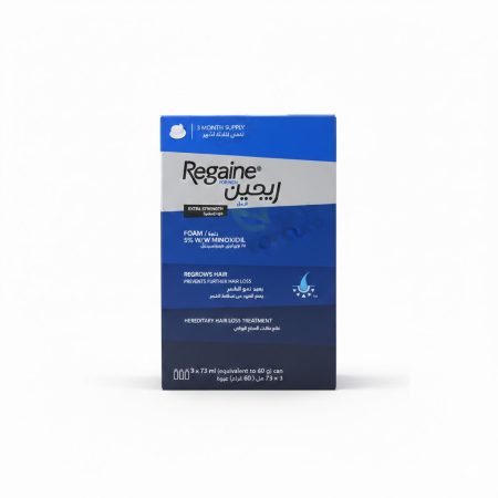 Regaine Men 5% Minoxidil Foam – 3 x 73 ml Triple Pack for Hair Regrowth
