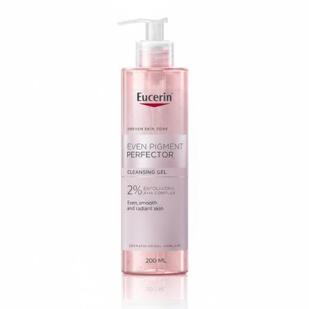 Eucerin Even Pigment Perfector Cleansing Gel 200ml – Brightening Face Wash for Even Skin Tone