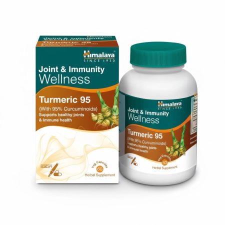Himalaya Turmeric 95 Capsules for Joint & Immune Support – 60 Capsules