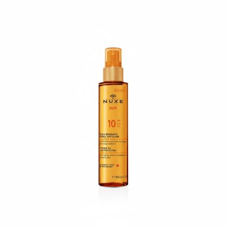 Nuxe Sun Tanning Oil SPF 10 150ml – Lightweight Sun Protection & Radiance Enhancing Oil