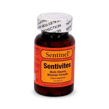 Sentinel Senti-V Multivitamin Tablets – 100 Count Daily Energy & Immune Support