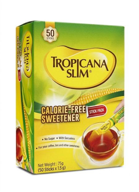 Tropicana Slim Zero Calorie Sweetener Sticks – 50 Sachets