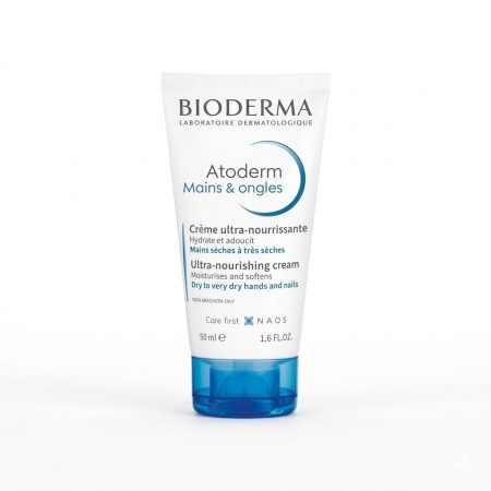 Bioderma Atoderm Hand & Nail Cream 50 ml – Nourishing Care for Dry Hands and Fragile Nails