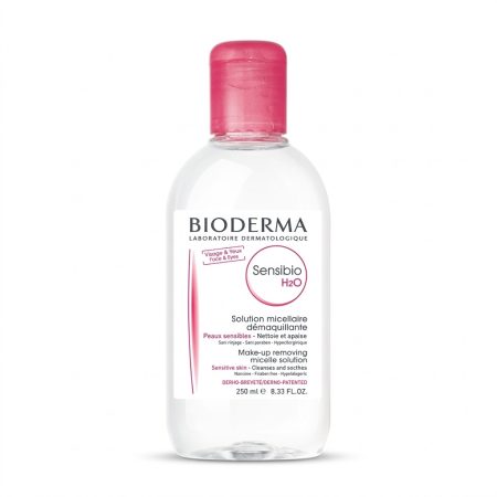 Bioderma Sensibio H2O Micellar Cleansing Water 250 ml – Gentle Daily Cleanser & Makeup Remover for Sensitive Skin