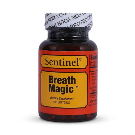 Sentinel Breath Magic Capsules 100 Count – Daily Fresh Breath & Digestive Support Supplement