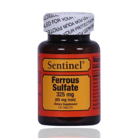 Sentinel Ferrous Sulfate 325 mg Tablets – 100 Count